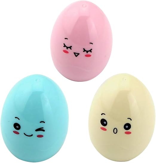 Laat Kawaii Sacapuntas 3 Pcs Forma De Huevo Dibujos Animados Sacapuntas Para Nino Salon De Clases Dibujo Amazon Es Hogar