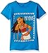 Disney Girls' Big Moana Cap Sleeve T-Shirt, Turquoise, S-7