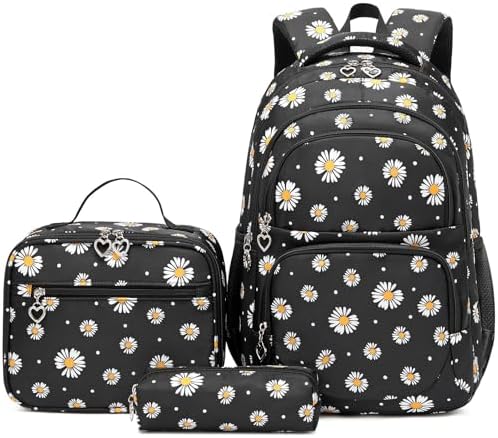 Amazon.com | ZHANAO Daisy Backpack for Girls,Bookbag with Lunch