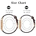 Henoda for Fitbit Blaze Bands Leather Small Large Strap Smart Fitness Watch Band Women Men (9. A Saddle Brown band and Rose Gold Frame, Small: 5.7