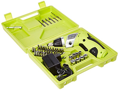 Prescott Pt2000301+ P-116 3.6V Li-Ion Fast Rechargeable Mini Cordless Screwdriver With Led Light (Green,10-Pieces)