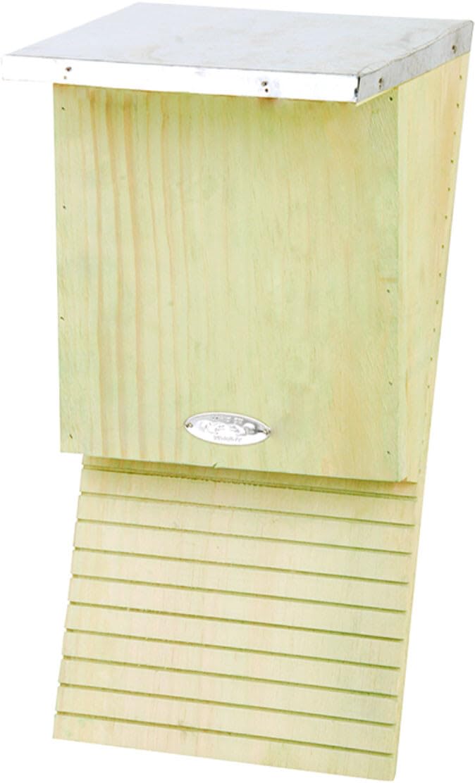 Wooden and Metal Nesting Box for Bats 16 x 19 x 39 cm