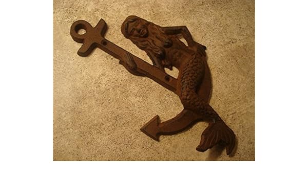 Amazon Com Rustic Cast Iron Nautical Mermaid Sailing Ship Anchor