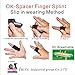 IRUFA, FS-OS-11, 3D Breathable Fabric Finger Splint, Stabilizer Brace Wrap Support for Trigger Broken, Curved Bent Mallet Locking Finger, Dislocation, Straightener, Pain Relief Black, One PCS