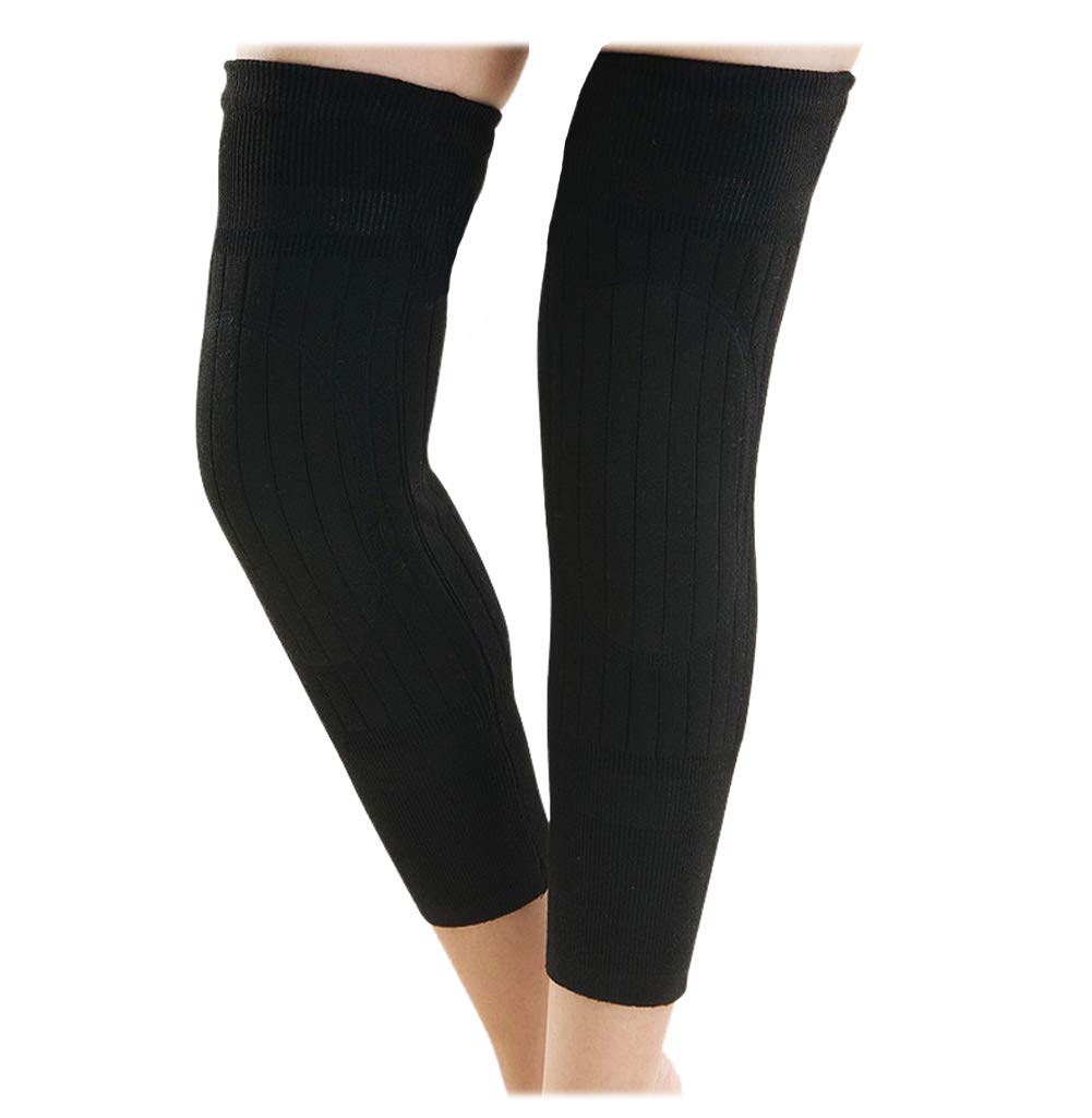 Medical Grade Thermal Over Knee Sleeve 1 Pair Unisex Elastic Lengthen Wool Pad Cashmere Knit Knee Brace Support Protector Knee Warmer Pads Legging Stockings - Pain Relief, Warming Knee, Non-Slip