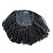 Ms Fenda Hair Raw Remy Virgin Peruvian Human Hair Natural Color Afro Kinky Curly Hair Piece Clip-in Top Closure Ponytail