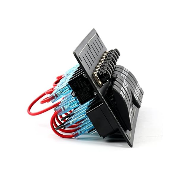 Amarine-made-8-Gang-Aluminium-LED-Rocker-Circuit-Breaker-Waterproof-Marine-Boat-Rv-Switch-Panel