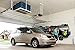 Monkey Bars Rack Ceiling Mounted Overhead Garage Storage System 750-Pound Capacity, 4' X 8', White
