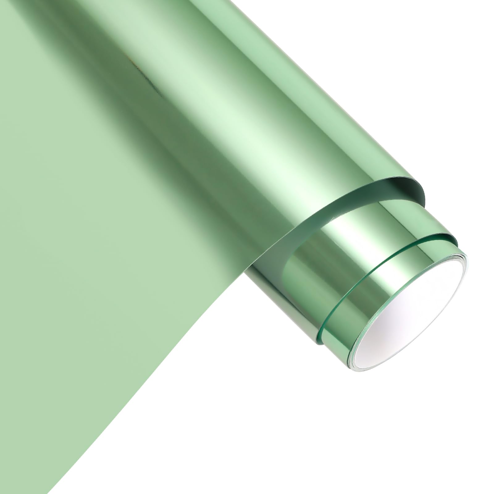 AHIJOY Heat Transfer Vinyl Mint Green Metallic Foil