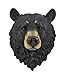 Natural Looking Wall Hanging Big Black Bear Head