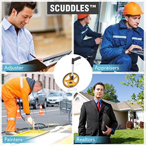 4 Measure+Wheel+Collapsible+Measuring+Yellow