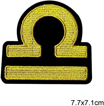 Riverbyland Pack of 5 Libra Symbols Iron On Patches