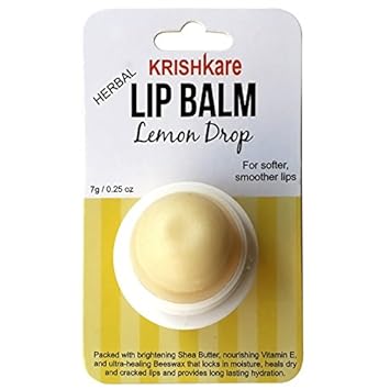 Krishkare Lip Balm, Lemon Drop, 7 g