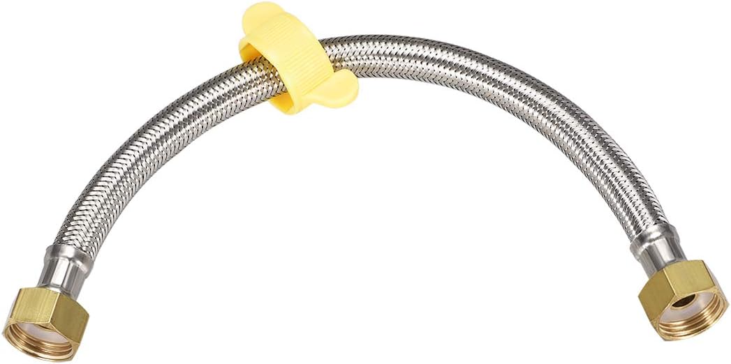 uxcell Faucet Supply Line Connector 1/2 Inch IPS Female x 1/2 Inch IPS