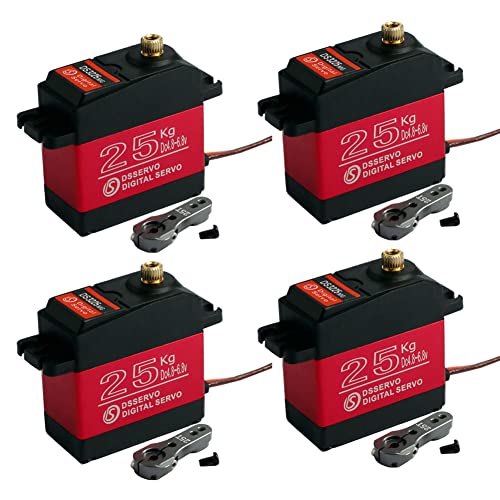 4Pcs DSSERVO DS3225MG 25KG Waterproof Metal Gear