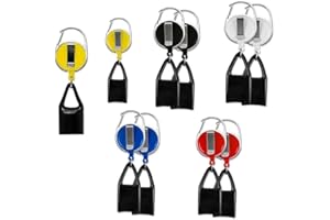10 Pcs Retractable Lighter Clip,5 Colors Retractable Lighter Holder Keychain Assorted Color Lighter Holder Keychain with Clip