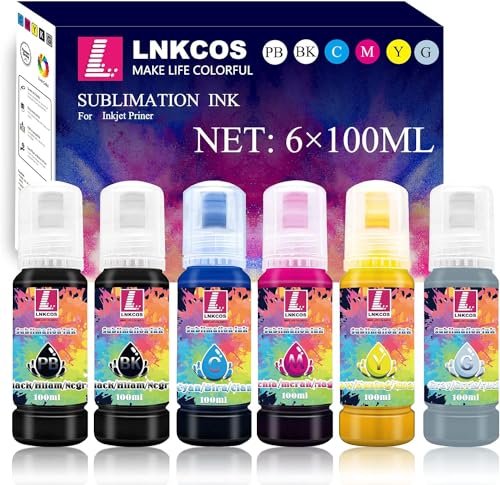 LNKCOS 600ML Sublimation Ink for Epson ET-8500