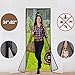 Magnetic Screen Door with Durable Fiberglass Mesh Heavy Duty Reinforced Mesh Door Screen with Magnets & Full Frame Velcro Fits Doors Up to 34 x 82-Inch (Black) primary