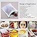 Tea Filter Bags Loose Leaf Tea Infuser 200pcs Tea Bags Safety & Natural Material, 100% Unbleached Paper/ Environmental Food Grade Drawstring Tea- Bags, 1- Cup Capacity- 3.15