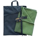 sunland Microfiber Travel Towel Ultra Compact Absorbent Fast Drying Sports Bath Towels（24Inch X 48Inch Dark Kelp Green） …