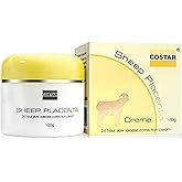 Costar Sheep Placenta Cream – 100g – 24-Hour Slow Release Formula with Placenta Extract and Lanolin – Hydrating and Correcting Skin Cream – Made in Australia