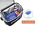 opux Insulated Lunch Box Men Women, Lunch Bag for Work School, Leakproof Soft Cooler Tote Adult, Large Lunch Pail Kids Boys Girls, Picnic Beach Food Bag with Shoulder Strap, Black