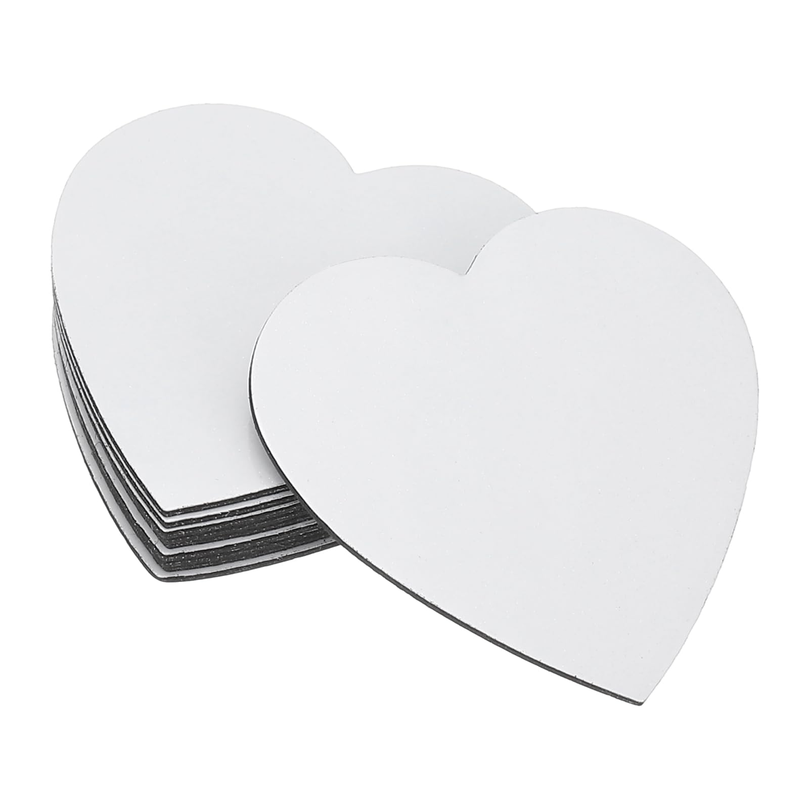 PATIKIL 2.2x2.2 in Sublimation Magnet Blanks, 10pcs Sublimation Blanks Products Personalized Refrigerator Magnets for Kitchen Fridge Home Decor, Heart