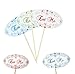 Party Partners Design Eat Me Sign Short Decorative Food Picks, Multicolored, 24 Count