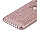 iPhone 6s Case, Moleboxes Rose Gold Luxury Hybrid Beauty Crystal Rhinestone With Gold Sparkle Glitter PC Hard Protective Diamond Case Cover For iPhone 6s/6 4.7