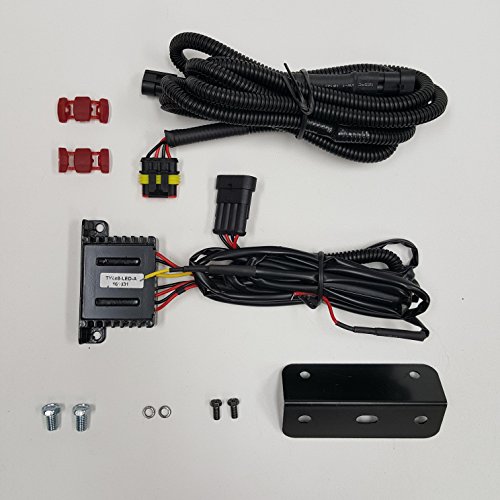 LEDIN For 2007-2013 Toyota Tundra Sequoia Front Bumper Filler Panel LED DRL Fog Lights with Bezel Wire Harness