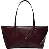 Woven Tote Bag Large Capacity Zipper Handbag Shoulder Bag Hobo Underarm Bags for Travel