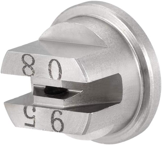 sourcing map Flat Fan Spray Tip, 95 Degree Stainless Steel Nozzle (1.8mm Orifice Diameter), 95 Degree (1.8mm Orifice Dia) - Image 4