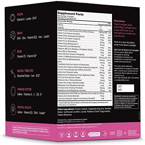 Zahler Prenatal Dha 300 180 Sgels Amazon Fr Hygiasne Et Soins Du Corps