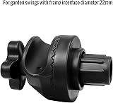 GUZIKO 2 Pcs Garden Swing Plastic Fittings 2.2cm Frame Interface view 2