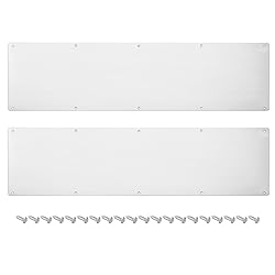 uxcell 2pcs Door Kick Plate, 8 x 30 Inches Aluminum