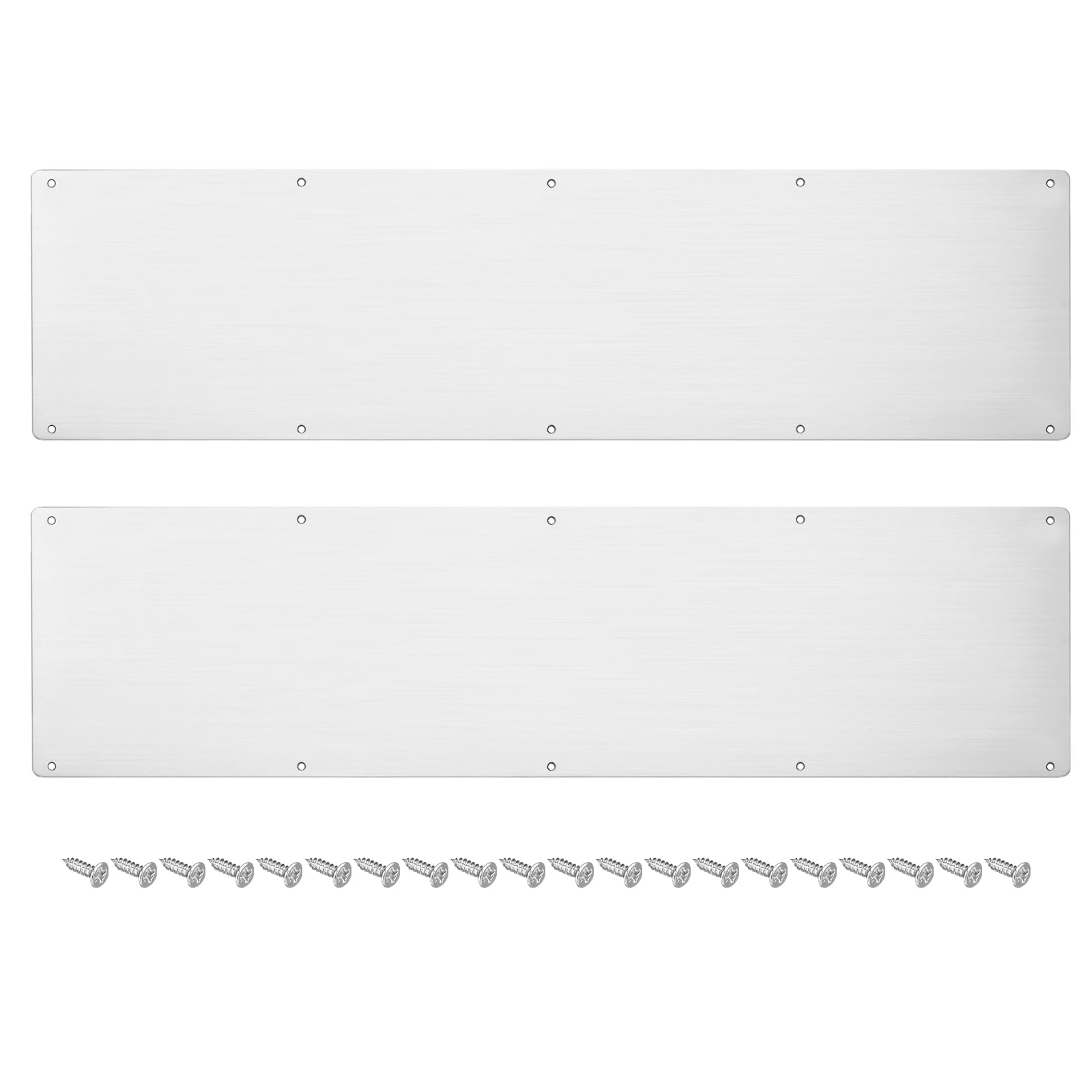 uxcell 2pcs Door Kick Plate, 8 x 30 Inches Aluminum