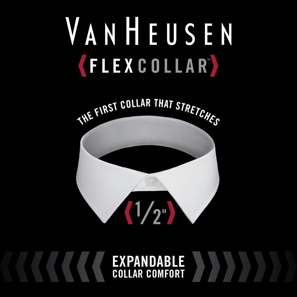 Van Heusen Men's TALL FIT Dress Shirt Flex Collar Stretch Solid (Big and Tall) at  Men’s Clothing store