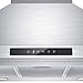 CIARRA CAS90831 36 inch Range Hood, 450 CFM Island Stove Vent Hood, Stainless Steel Hood with 3 Speed Exhaust Fan & Aluminum Mesh Filters, Ducted/Ductless Convertible, Touch Control