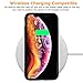 Molzar [Slim Fit Series] iPhone Xs Case, iPhone X Case, Built-in Metal Plate for Magnetic Car Phone Holder, Support Qi Wireless Charging, Compatible with Apple iPhone Xs/X, Black