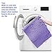 HOMEIDEAS [Upgraded] 3 Pieces Bathroom Rugs Set Lavender, Luxury Soft Chenille Bath Mats Set, Absorbent Shaggy Bath Rugs & Slip Resistant Plush Carpets Mats for Tub, Shower, Bathroom