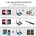 Bluetooth 5.0 Transmitter Receiver with LED Display 3 in 1 Long Range Audio Adapter for TV,PC,Home Stereo Speaker, aptX Low Latency Dual-Link Adapter for 2 Headphones,Optical 3.5mm AUX RCA (Iron gray)thumb 1