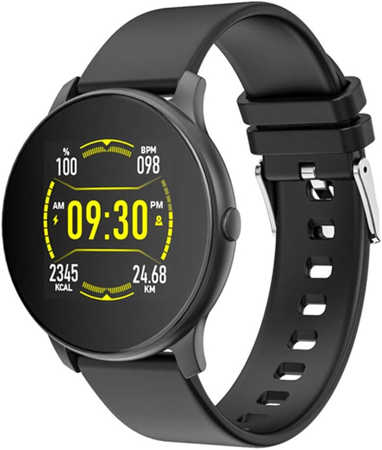 TOOLSTAR Fitness Tracker, KW19 Smart Watch Women Heart Rate Fitness Tracker Wristwatch Women Men Smartwatch Women Smart Band Smart Bracelet Android iOS (Black)