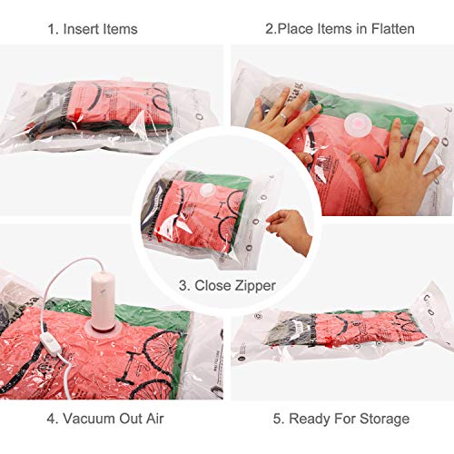 Vacbird Vacuum Storage Bags, 4 Pack (4 x Small) Space Saver Storage