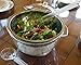 Jumbl Stainless Steel Salad Bowl Serve-Cilled Set Dome Lid & Serving Utensils,Silver