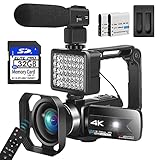Video Camera Camcorder 4K 56MP Vlogging Camera with