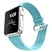 J&D Replacement Band Compatible for Apple Watch 38mm Series 4/3/2/1 Band, Modern Series Genuine Leather Strap Wrist Band Replacement with Metal Clasp Adapter for 38mm Wristbands