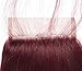 Hair Weave Body Wave Bundles Closure 99J Red Burgundy Non-remy Human Hair,18 18 18+14Closure