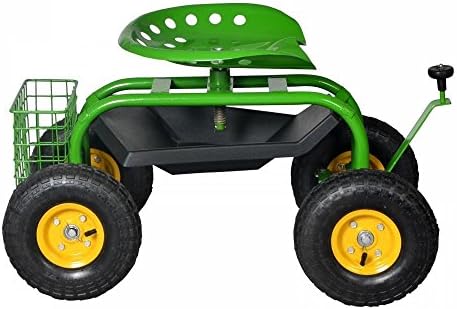 Garden Cart Rolling Work Seat With Tool Tray Heavy Duty Gardening Planting New Equipped With Four 10 Inch Wheels With Ease And Comfort Get The Job Done More Efficiently And Effectively
