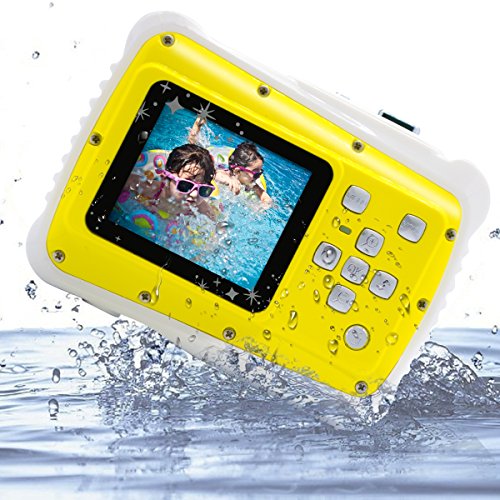 Digital-Camera-for-Kids-Vmotal-kids-waterproof-camera-20-Inch-TFT-Display-Children-Kids-Digital-Camera-Yellow