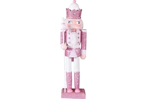 ZENSOUNDING 12 inch Pink Walnut Clip for Christmas Decoration Home Decor to Enhance The Christmas Atmosphere Collection of Walnut Clip Decorations (Pink King)